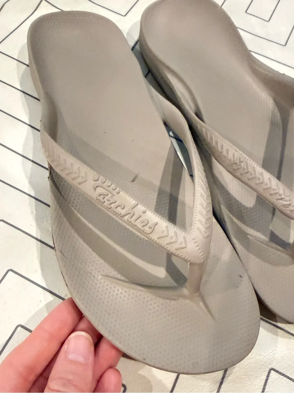 Archies Tan Thong Sandals